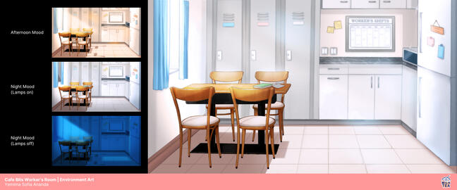 Worker's Room Environment Art