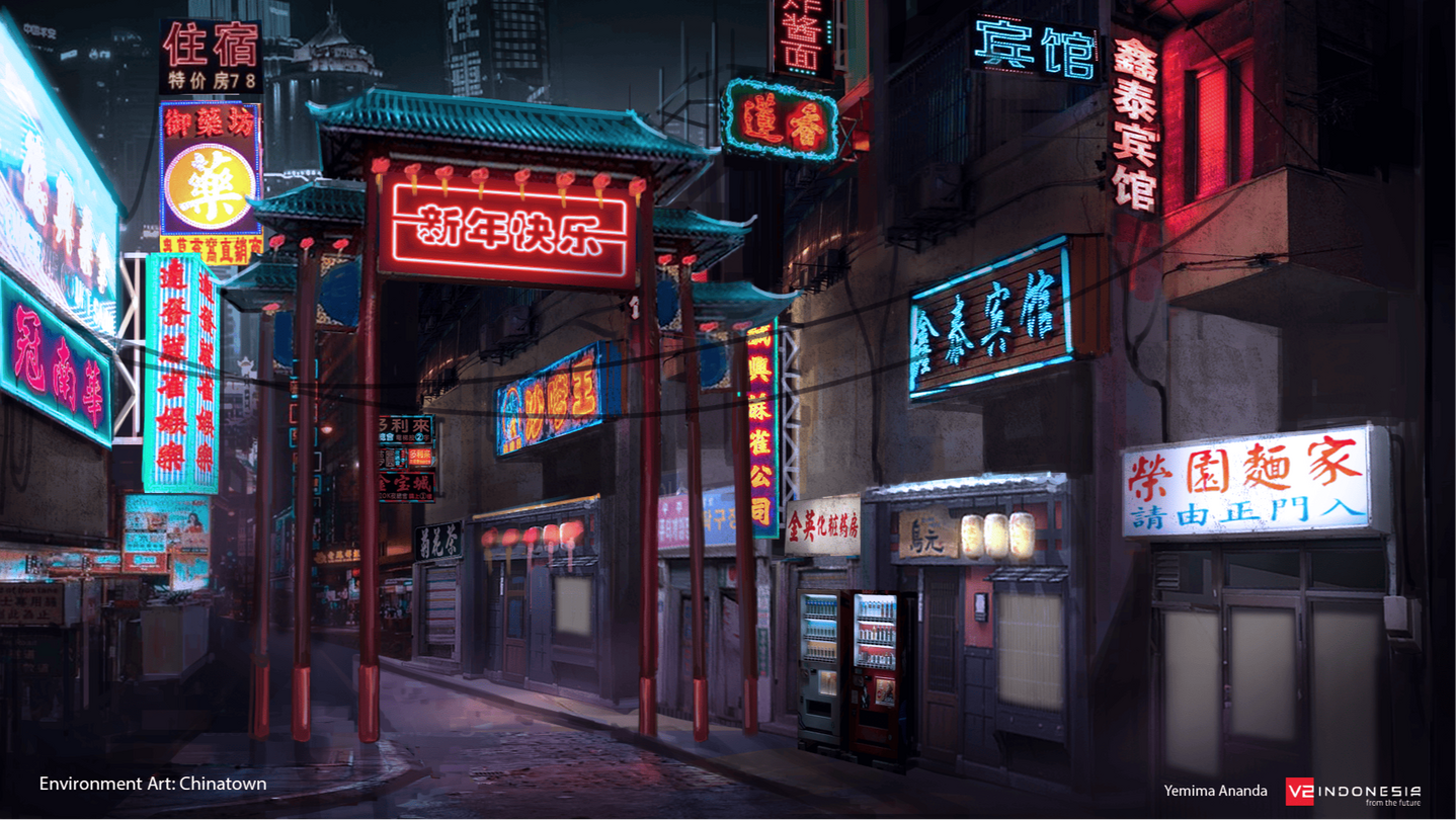 Environment Art China Town
